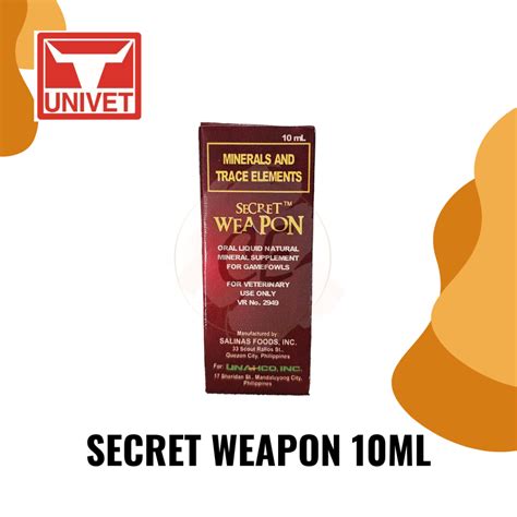 Thunderbird Secret Weapon For Gamefowls 10ML .